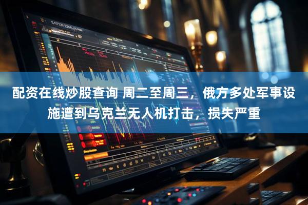 配资在线炒股查询 周二至周三，俄方多处军事设施遭到乌克兰无人机打击，损失严重